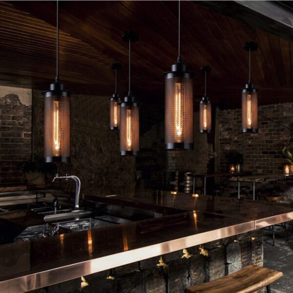 Country Cottage Iron Pendant Light - Image 5