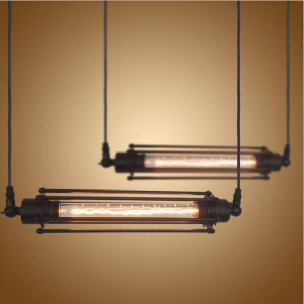 Rustic Refuge Lateral Iron Pendant Light - Image 6
