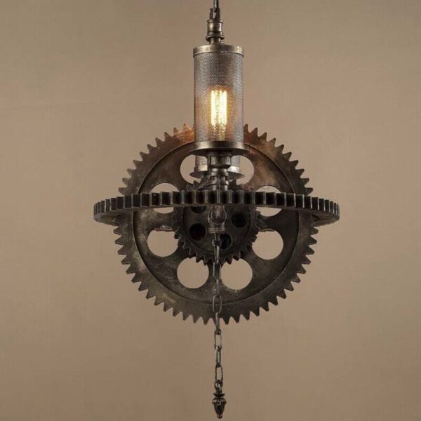 Vintage Gear Pendant Light - Image 5