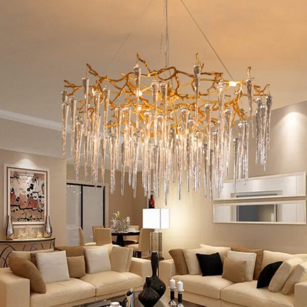 Frozen Drop (Round) Crystal Chandelier - Image 6