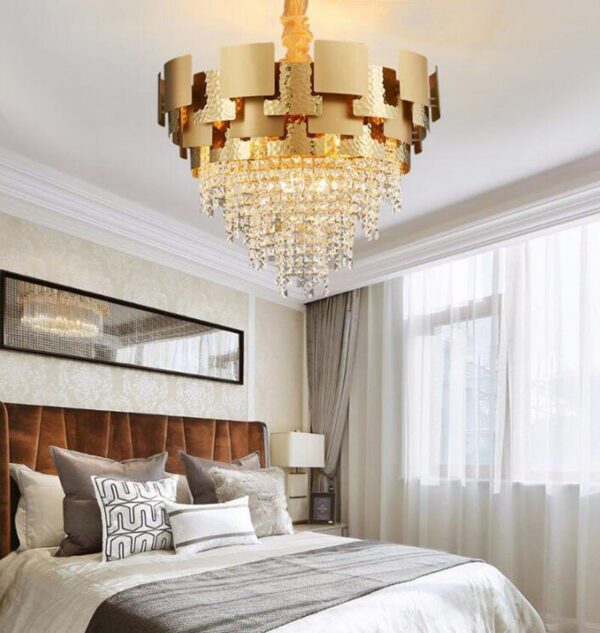 Golden Hour (Round, 2 Sizes) Crystal Chandelier - Image 6