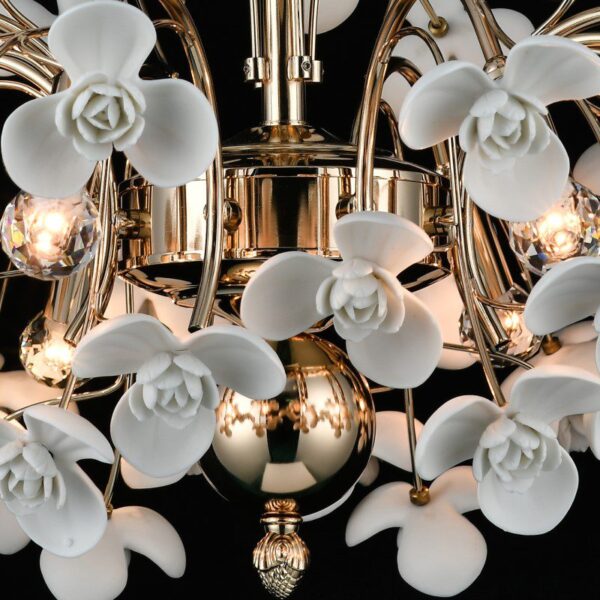 Vanilla Whisper Ceramic Chandelier - Image 6