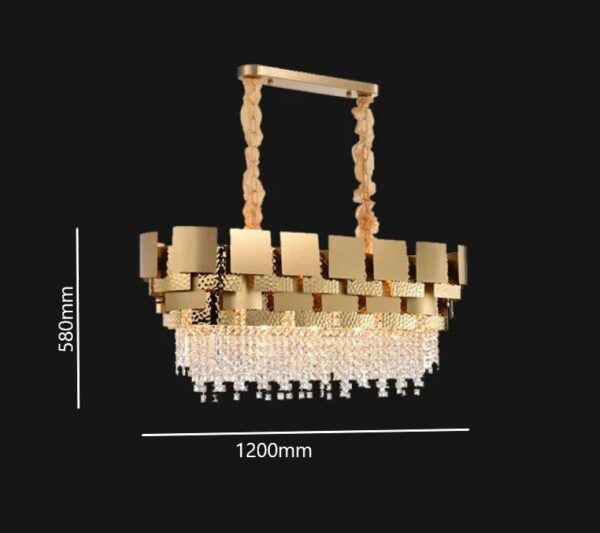 Golden Hour (Linear) Crystal Chandelier - Image 7