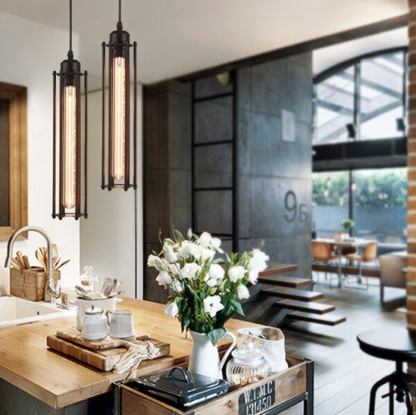 Rustic Refuge Linear Iron Pendant Light - Image 7