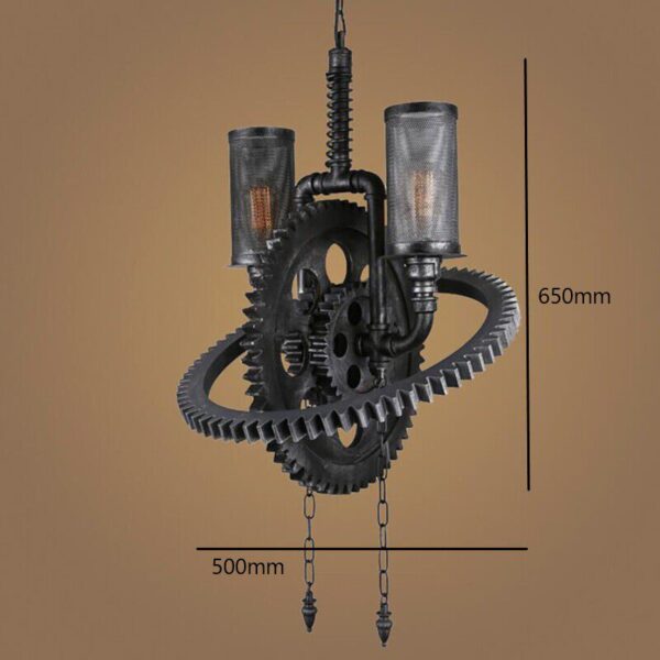 Vintage Gear Pendant Light - Image 6