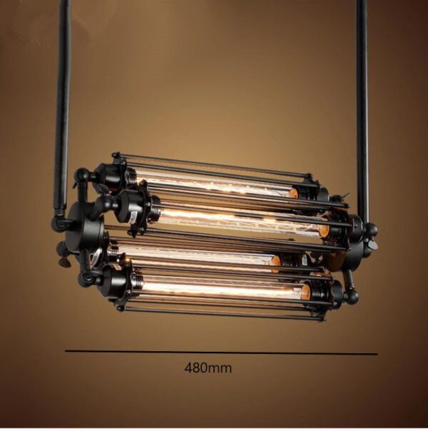 Rustic Refuge Parallel Iron Pendant Light - Image 7