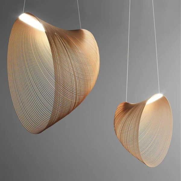 Woodland Haven Natural Wood Pendant Light - Image 6