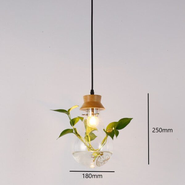 Greenery Globe Natural Wood Pendant Light - Image 7