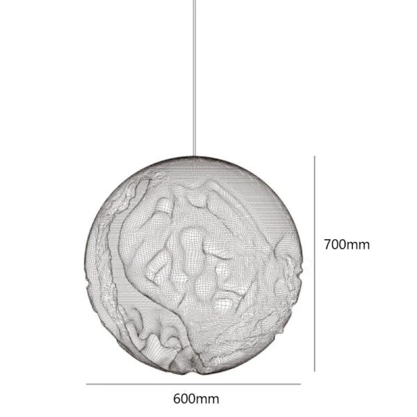 Molten Meteor Resin Pendant Light - Image 9
