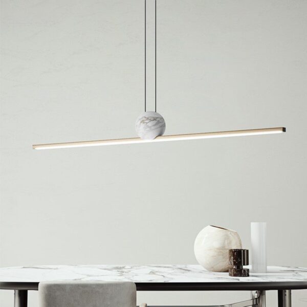 Fine Line Marble Hanging Light