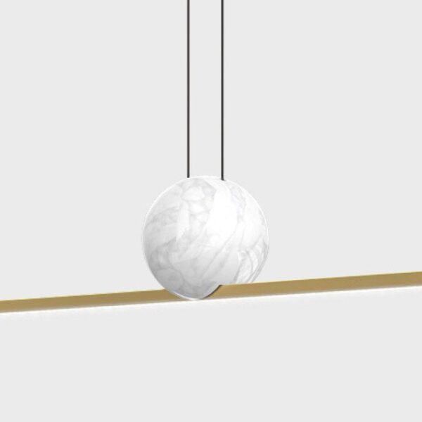 Fine Line Marble Hanging Light - Image 2