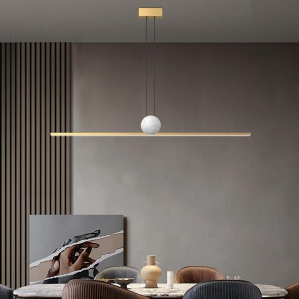 Fine Line Marble Hanging Light - Image 3