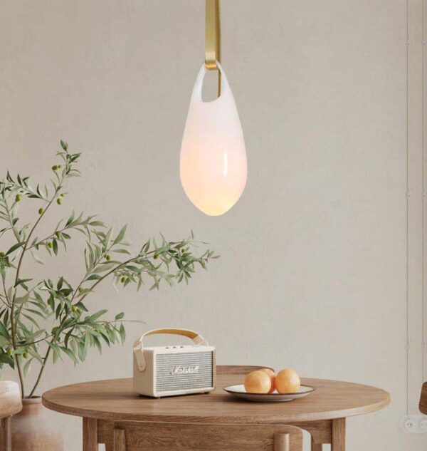 Milky Halo Light Glass Pendant Light - Image 3