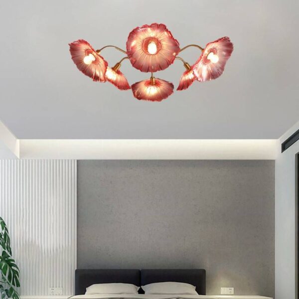 Red Blush (Ceiling) Glass Chandelier - Image 3