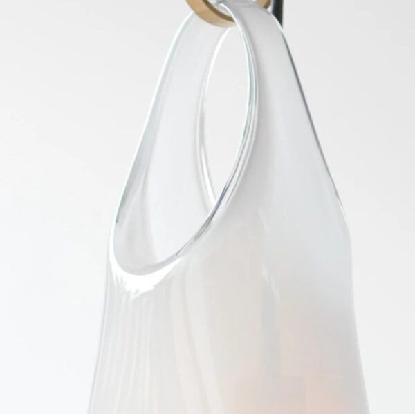 Milky Halo Light Glass Pendant Light - Image 4