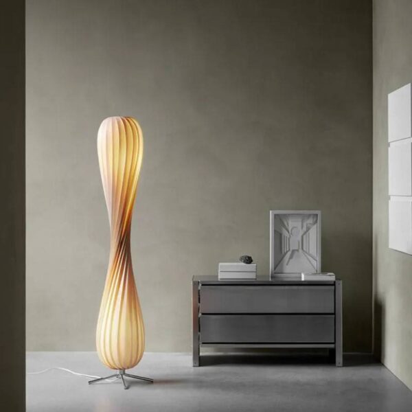 Wavy Willow (Veneer, Iron) Floor Lamp - Image 4