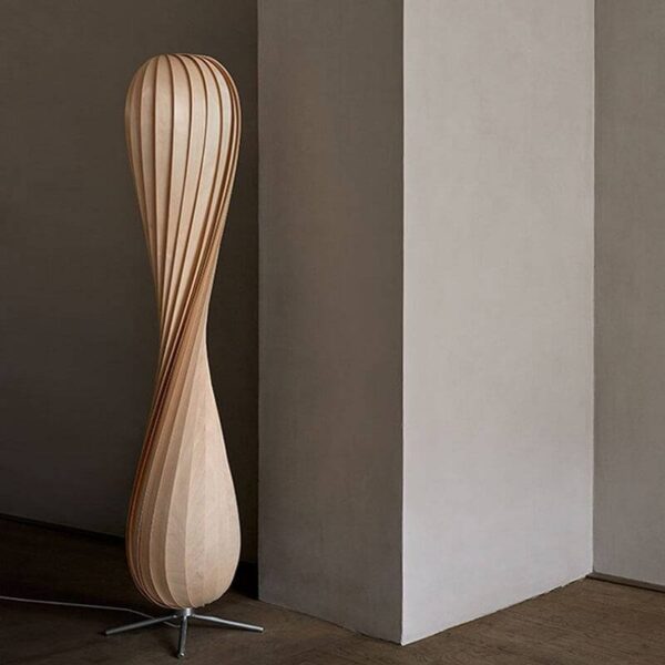 Wavy Willow (Veneer, Iron) Floor Lamp - Image 5