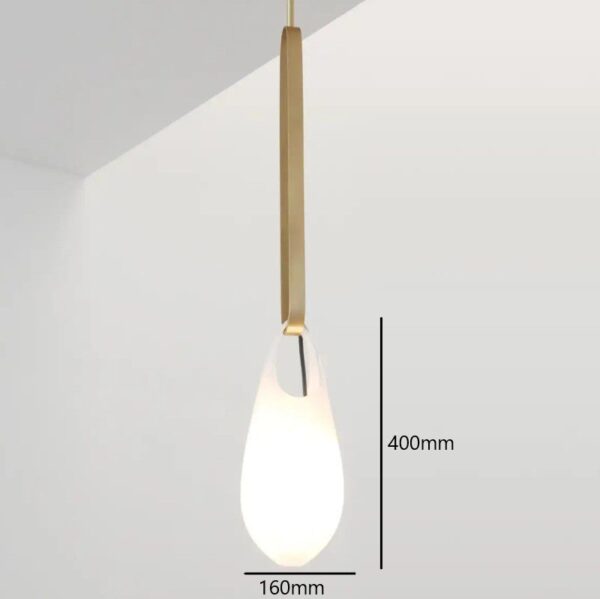 Milky Halo Light Glass Pendant Light - Image 7