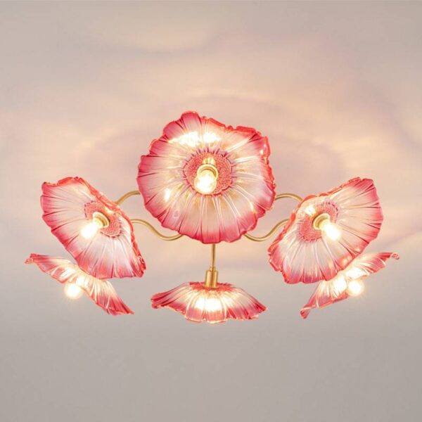Red Blush (Ceiling) Glass Chandelier - Image 6