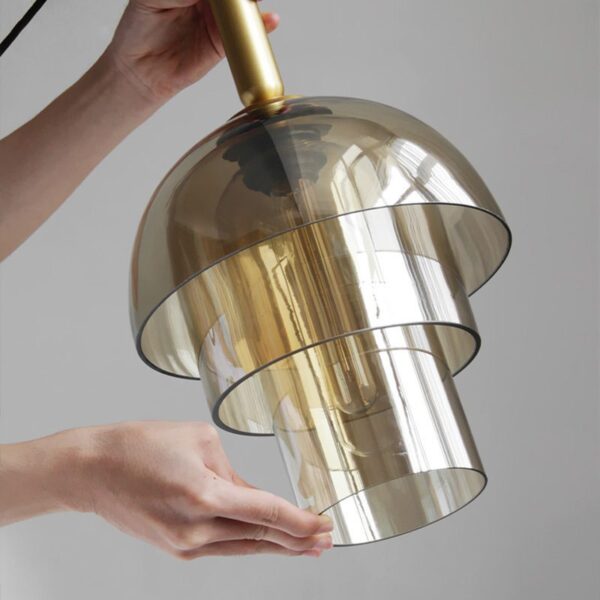 Layered Luminaire Glass Pendant Light - Image 7