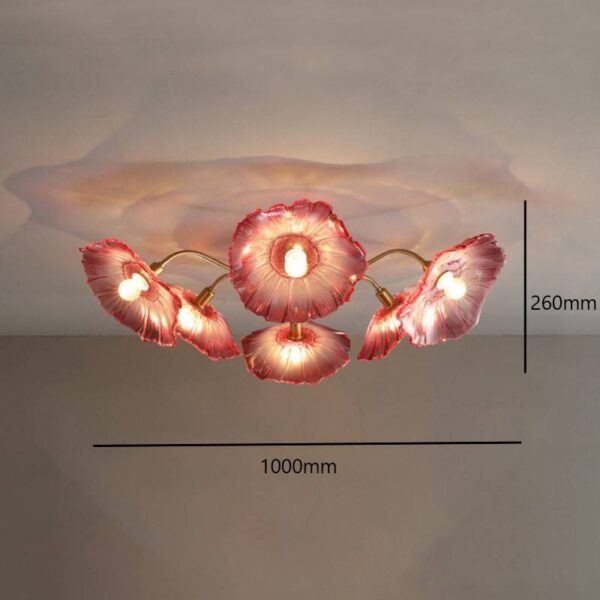 Red Blush (Ceiling) Glass Chandelier - Image 7