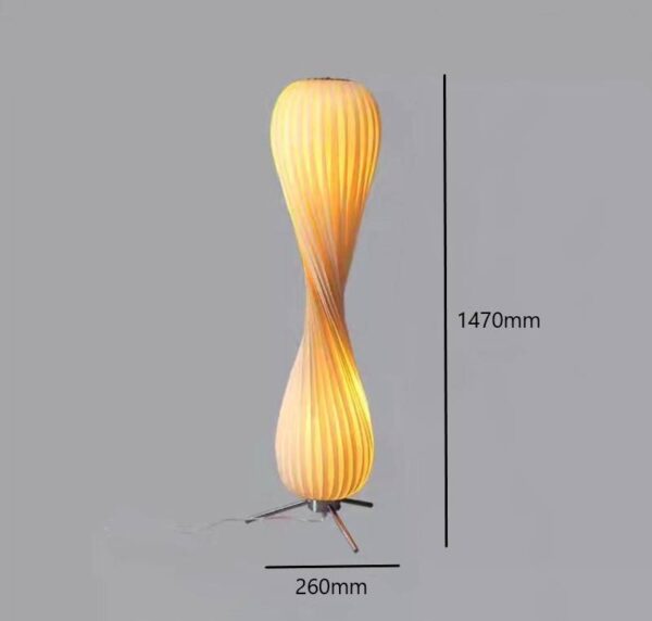 Wavy Willow (Veneer, Iron) Floor Lamp - Image 7