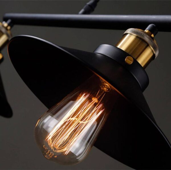Vintage PulleyGlow Chandelier - Image 2