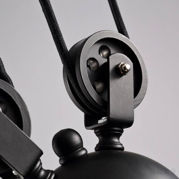 Vintage PulleyGlow Chandelier - Image 4