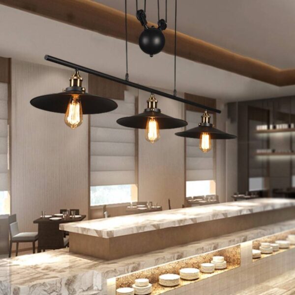 Vintage PulleyGlow Chandelier - Image 5