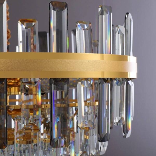 Goldenrod (Gold) Glass Chandelier - Image 4