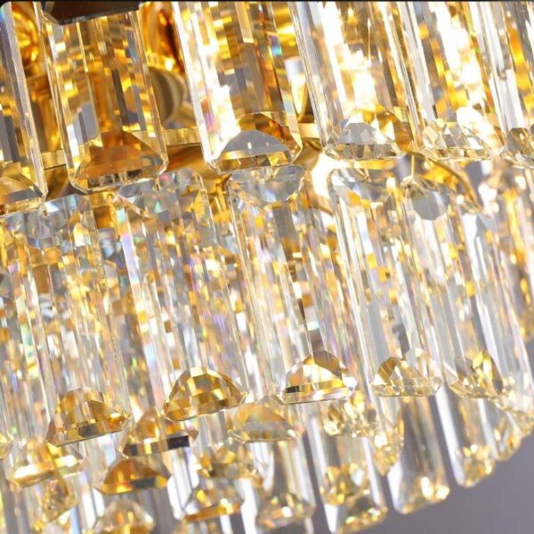 Goldenrod (Gold) Glass Chandelier - Image 5