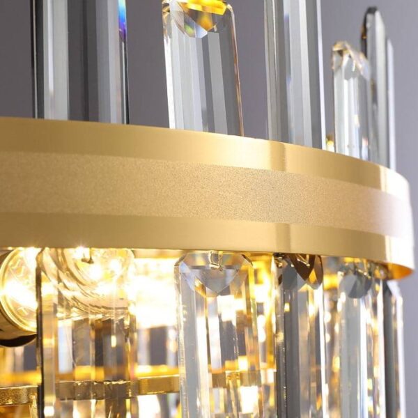 Goldenrod (Gold) Glass Chandelier - Image 2