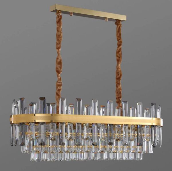 Goldenrod (Gold) Glass Chandelier - Image 6