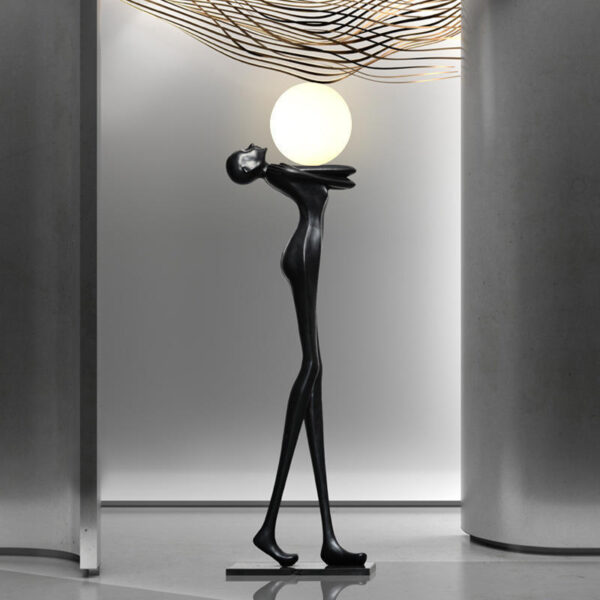Humanoid Upturn(Resin Fiber) Floor Lamp