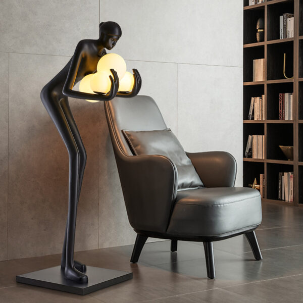 Humanoid Bent(Resin Fiber) Floor Lamp - Image 3