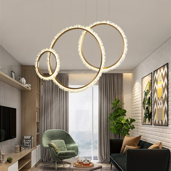 Kai (Crystal, set of 3) Chandelier - Image 4