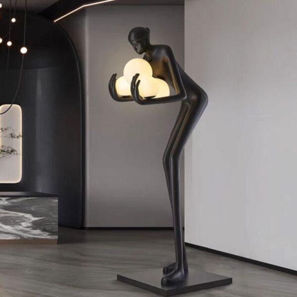 Humanoid Bent(Resin Fiber) Floor Lamp - Image 4