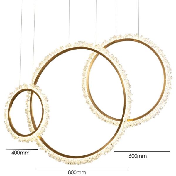 Kai (Crystal, set of 3) Chandelier - Image 7