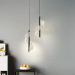 Petal Verse Black(Acrylic, LED) Pendant Light