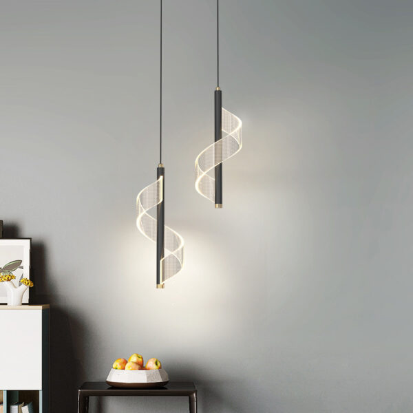 Petal Verse Black(Acrylic, LED) Pendant Light