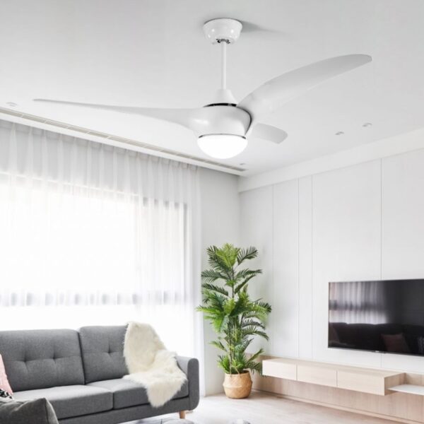 Curlew White Under-light Ceiling Fan - Image 4