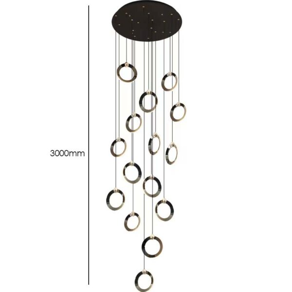 Charcoal (12 Heads) LED Chandelier - Image 6