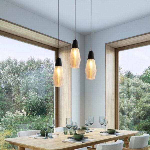 Marley Glass (3) Pendant Lamp - Image 6