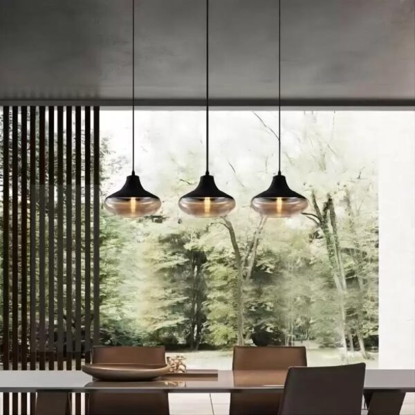 Marley Glass (3) Pendant Lamp - Image 7