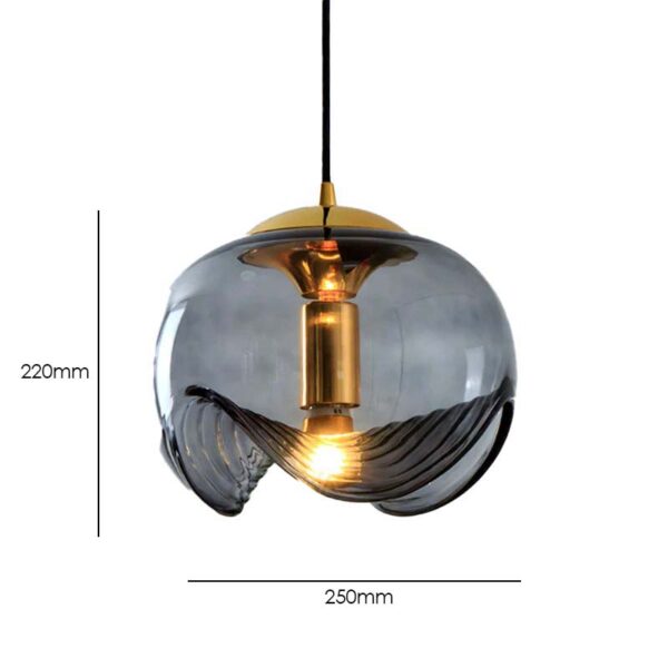Bubbles Glass (Smokey) Pendant Lamp - Image 5