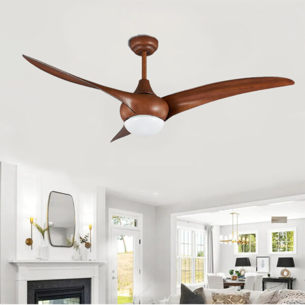 Curlew Dark Brown Under-light Ceiling Fans
