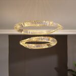Golden Rosebud LED Chandelier