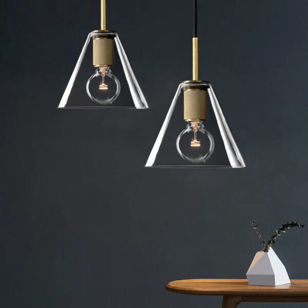 Soloman Glass Trigon Pendant Lamp - Image 3