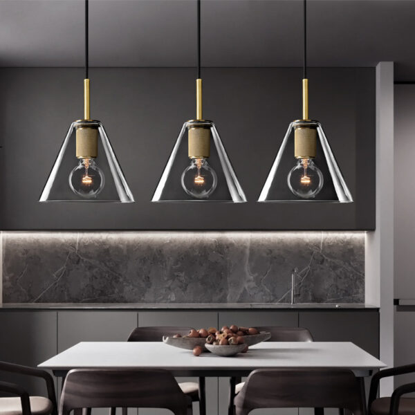 Soloman Glass Trigon Pendant Lamp - Image 4