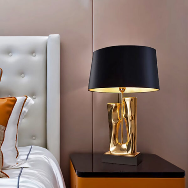 Golden Bloom (Resin) Table Lamp - Image 3